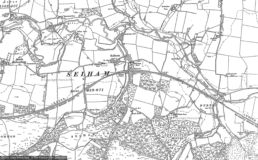 Old Map of Selham, 1895 - 1896 in 1895