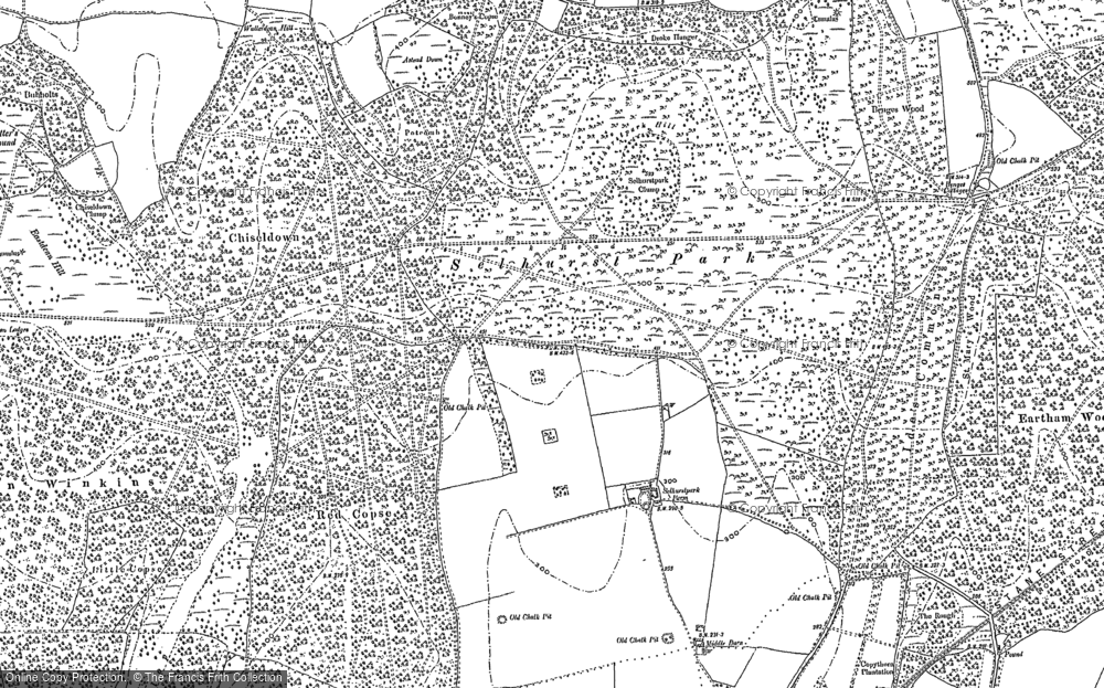 Old Map of Selhurst Park, 1896 in 1896