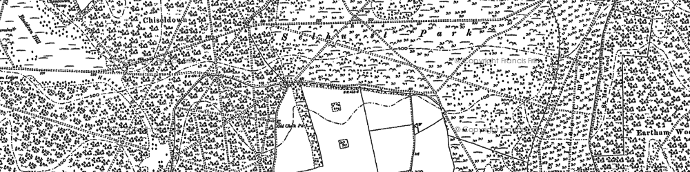 Old map of Selhurst Park in 1896