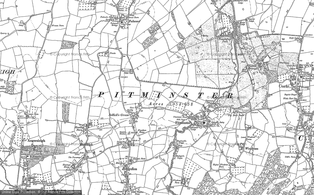 Old Map of Sellick's Green, 1903 in 1903