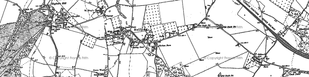 Old map of Gushmere in 1896