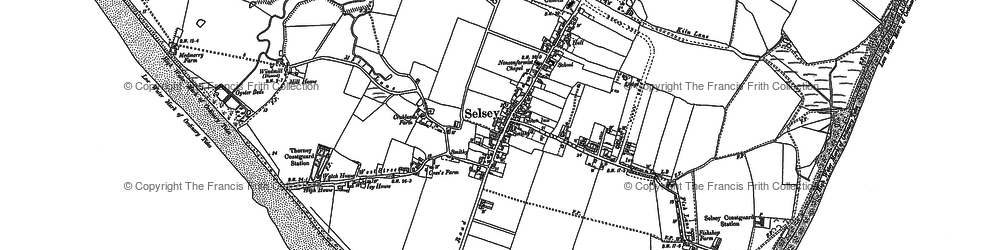 Old map of Norton in 1909