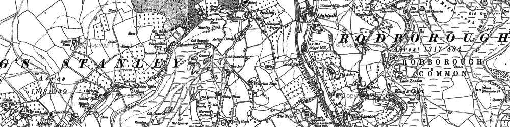Old map of Selsley Common in 1882