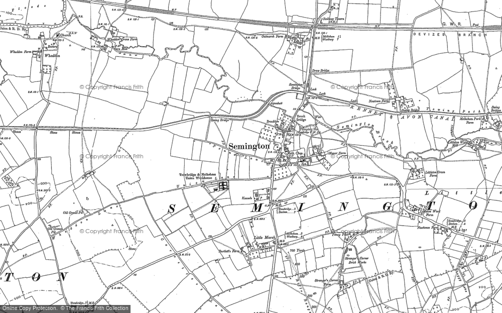 Old Map of Semington, 1899 - 1922 in 1899