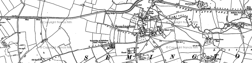 Old map of Little Marsh in 1899
