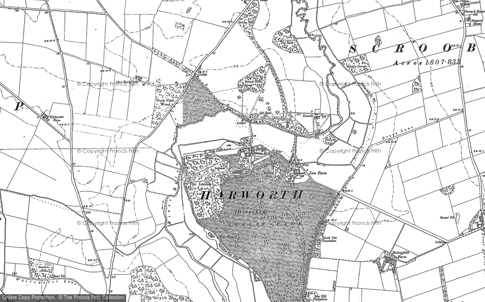 Old Map of Serlby, 1885 - 1897 in 1885