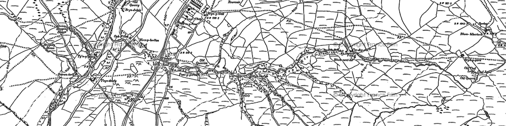 Old map of Tynewydd in 1897