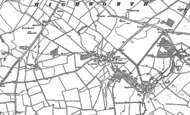 Old Map of Sevenhampton, 1910