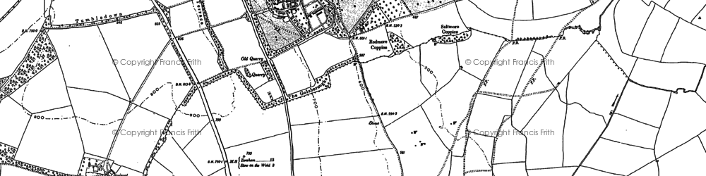Old map of Sezincote in 1883