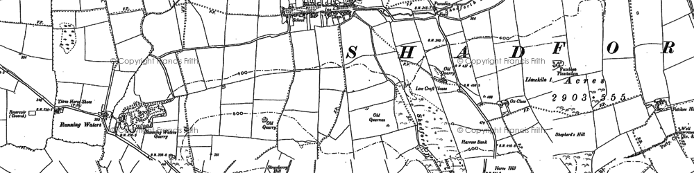 Old map of Shadforth in 1896