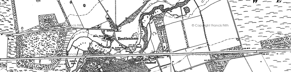 Old map of Shadwell in 1883