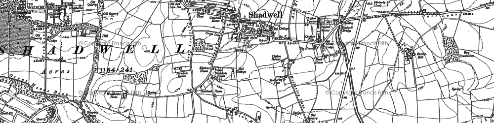 Old map of Brandon Lodge in 1892