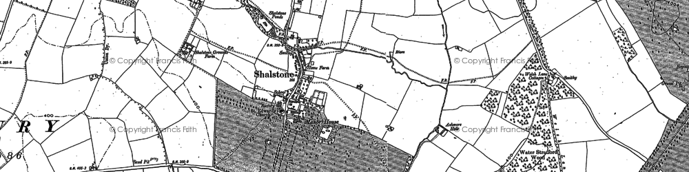 Old map of Shalstone in 1898