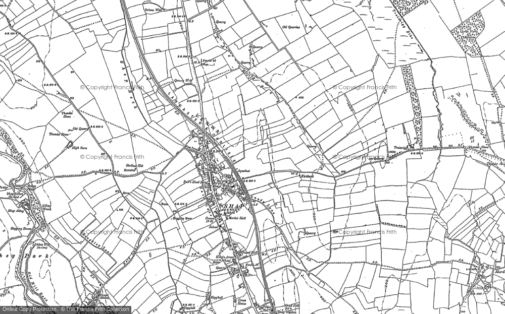 Old Map of Shap, 1897 in 1897