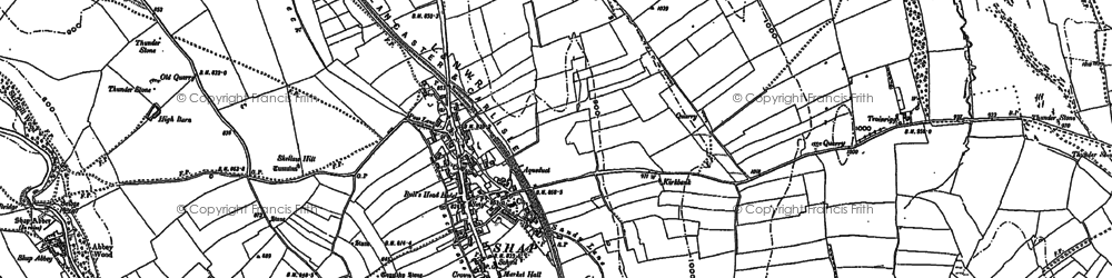 Old map of Shap in 1897