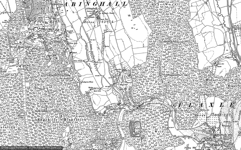 Old Map of Historic Map covering Abenhall in 1879