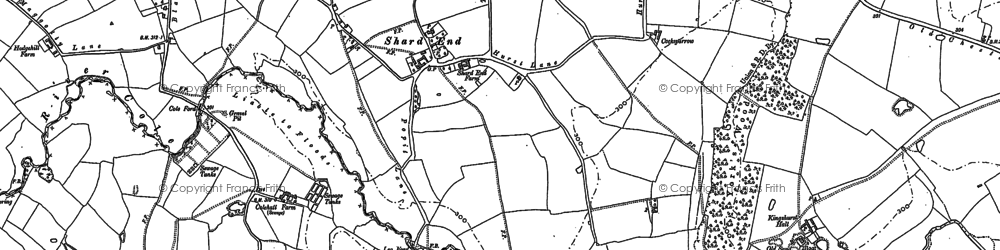 Old map of Shard End in 1886
