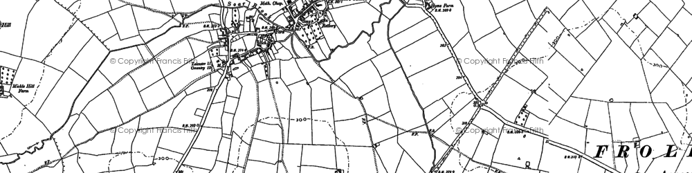 Old map of Sharnford in 1901