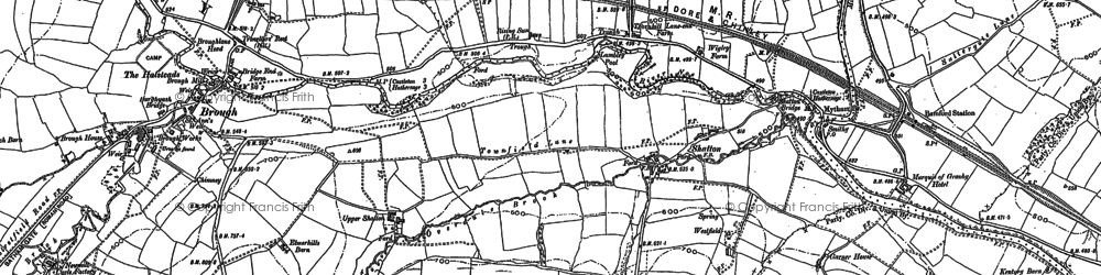 Old map of Bamford Sta in 1897