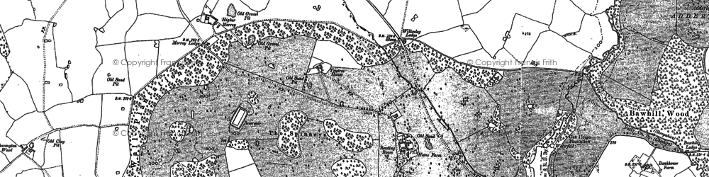 Old map of Big Pool in 1879