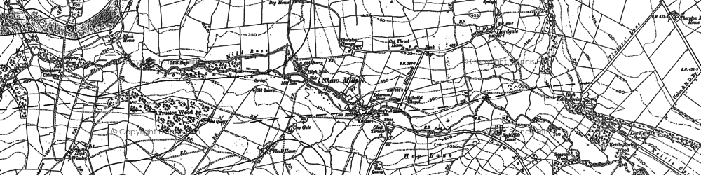 Old map of Hill Top in 1890