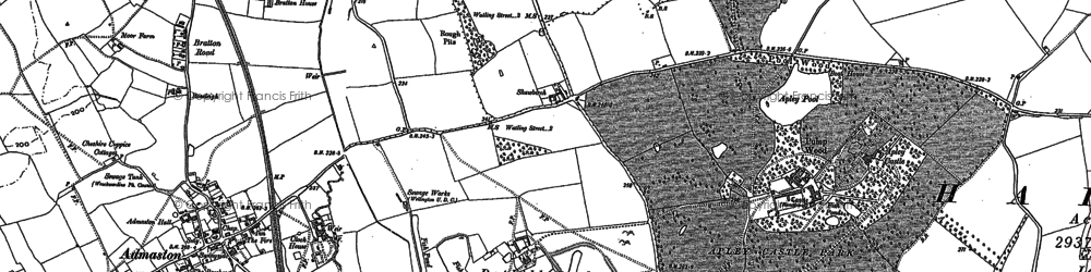 Old map of Shawbirch in 1881