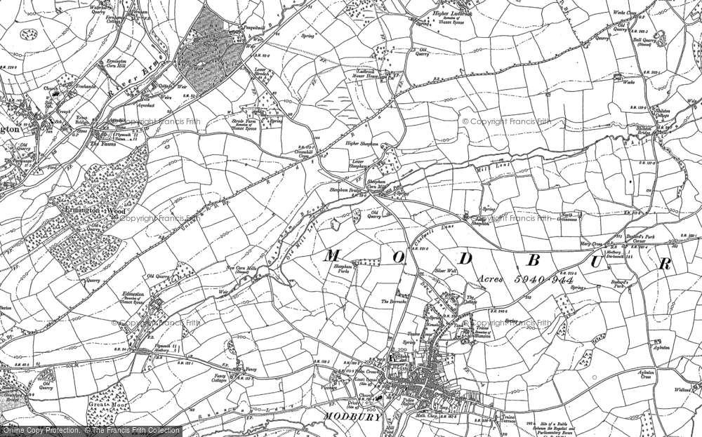 Old Map of Sheepham, 1886 in 1886