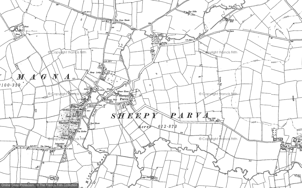 Old Map of Sheepy Parva, 1901 in 1901