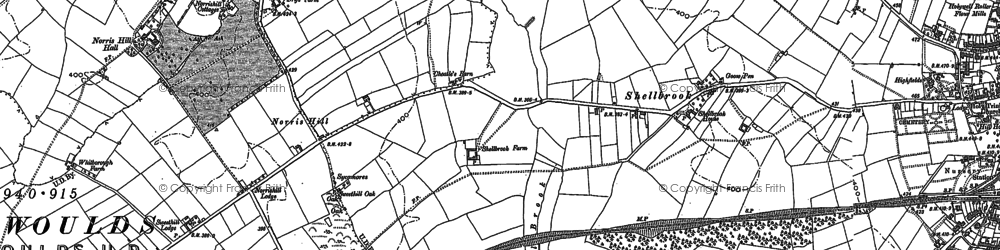 Old map of Shellbrook in 1901