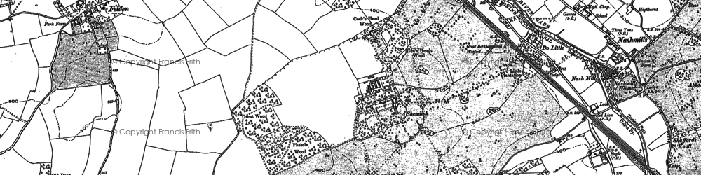 Old map of Rucklers Lane in 1897