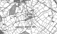 Old Map of Shenley Brook End, 1898 - 1924