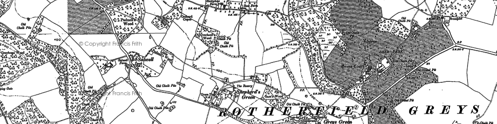 Old map of Satwell in 1897
