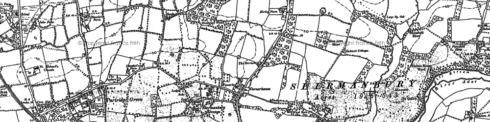 Old map of Shermanbury in 1896