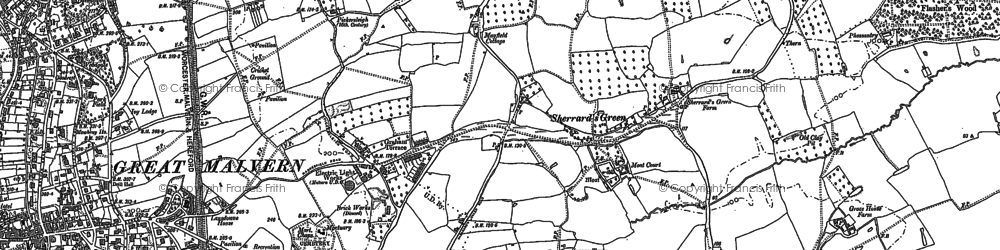 Old map of Sherrard's Green in 1884