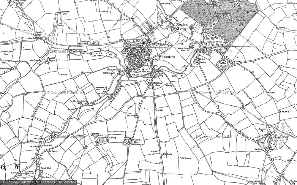 Old Map of Sherston, 1899 - 1919 in 1899