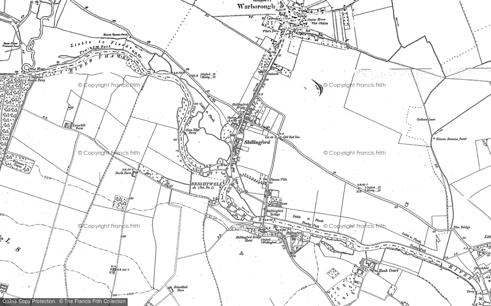 Old Map of Shillingford, 1897 - 1910 in 1897