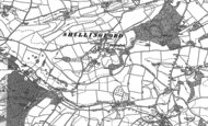 Old Map of Shillingford St George, 1886 - 1888
