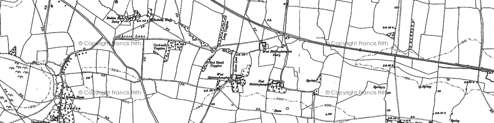 Old map of Shilvinghampton in 1898
