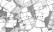 Old Map of Shingham, 1883
