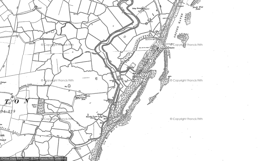 Old Map of Shingle Street, 1902 in 1902