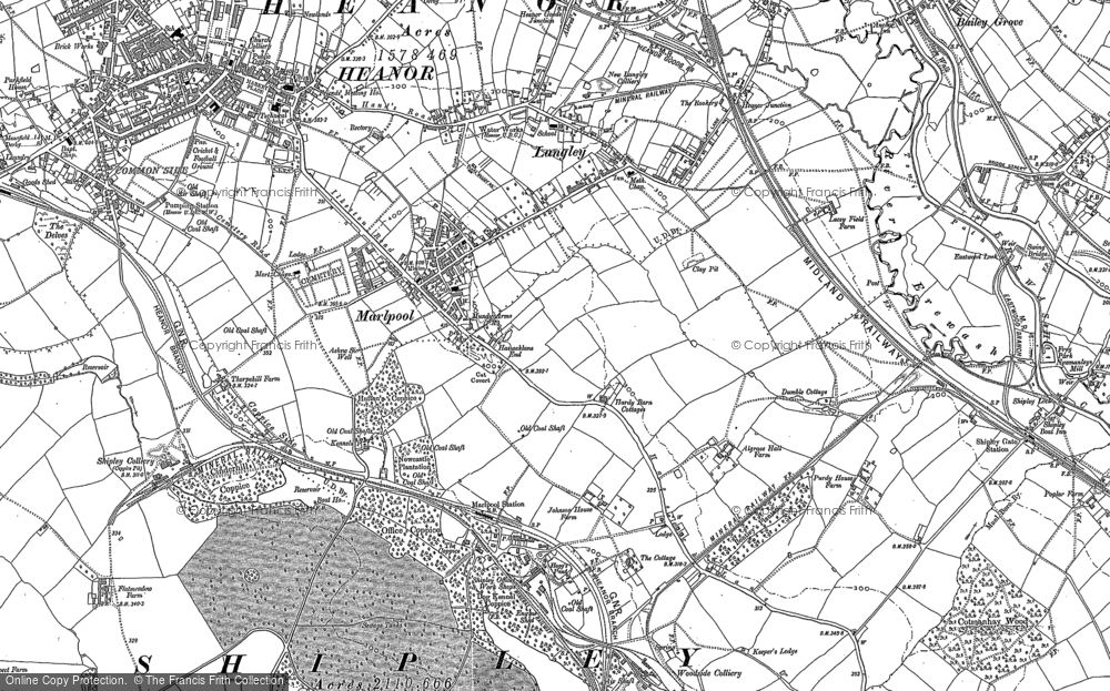 Old Map of Shipley, 1880 - 1899 in 1880