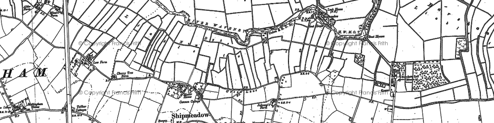 Old map of Shipmeadow in 1903
