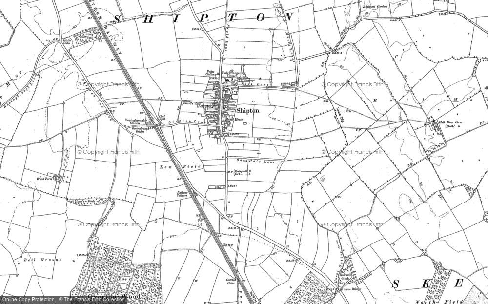 Old Map of Shipton, 1891 - 1892 in 1891
