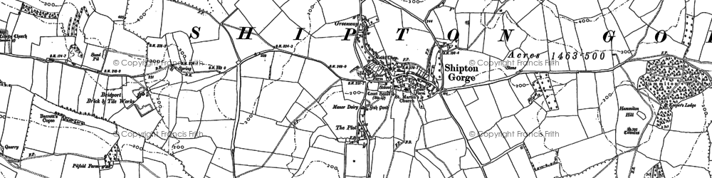 Old map of Bredy North Hill in 1901