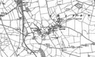 Old Map of Shipton Oliffe, 1883