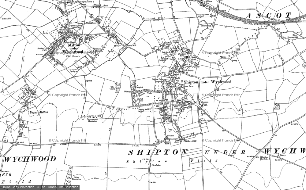Old Map of Shipton under Wychwood, 1898 - 1919 in 1898