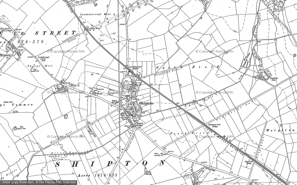 Old Map of Shiptonthorpe, 1889 - 1890 in 1889