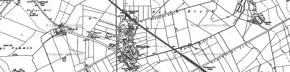 Old map of Shiptonthorpe in 1889