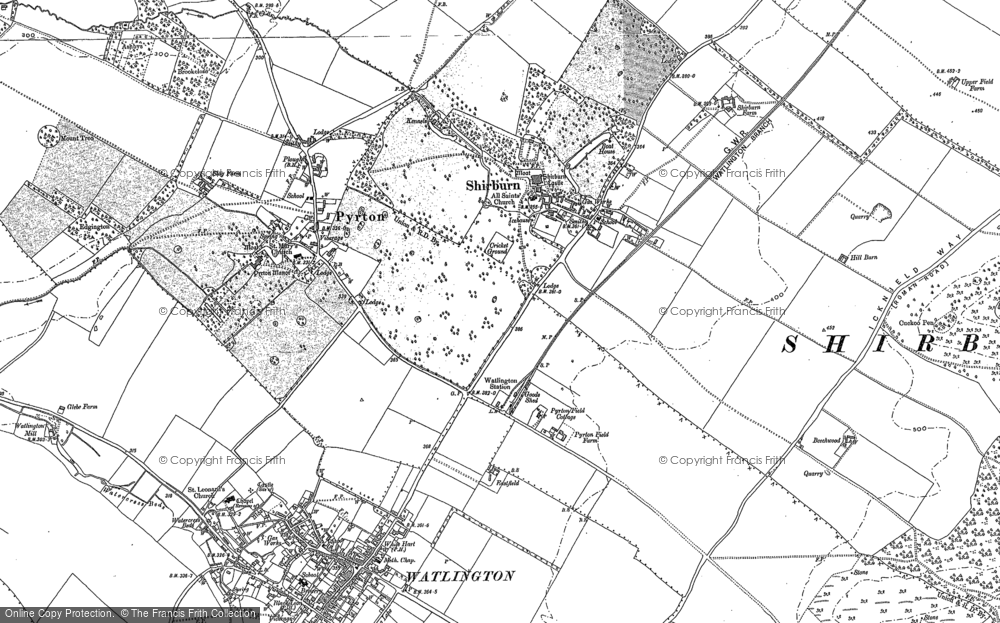 Old Map of Shirburn, 1897 - 1919 in 1897