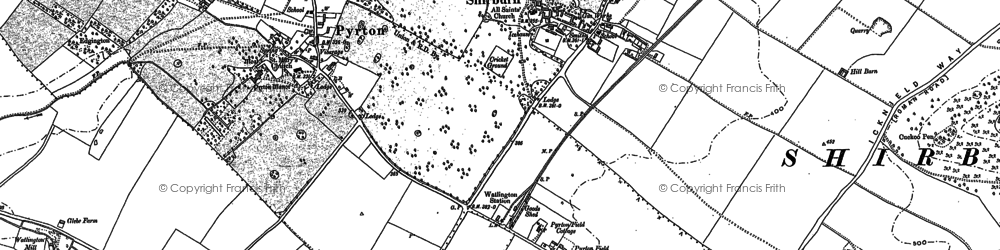 Old map of Beechwood in 1897